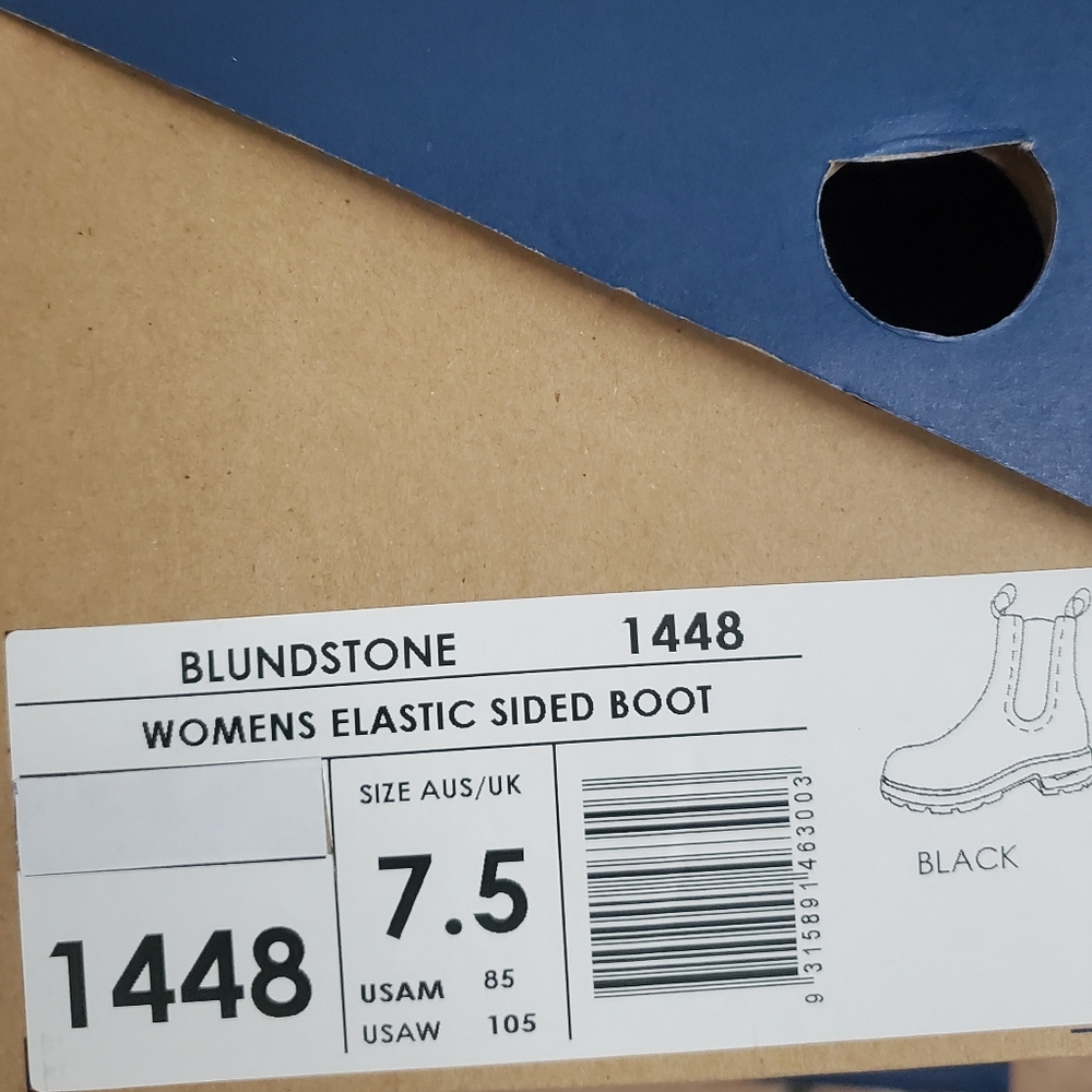 New Blundstone 1448 Voltan Black High Top Chelsea Boot - Picture 5 of 7